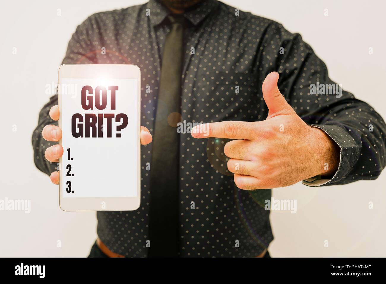 Inspiration showing sign Got Grit Question. Internet Concept A hardwork with perseverance towards the desired goal Presenting New Technology Ideas Stock Photo