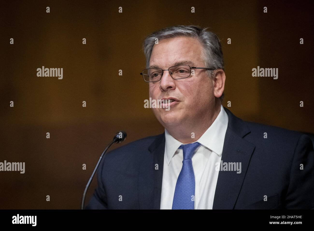 Donald Armin Blome appears before a Senate Committee on Foreign Relations hearing for his nomination to be Ambassador to the Islamic Republic of Pakistan, in the Dirksen Senate Office Building in Washington, DC, USA, Tuesday, December 14, 2021. Photo by Rod Lamkey/CNP/ABACAPRESS.COM Stock Photo