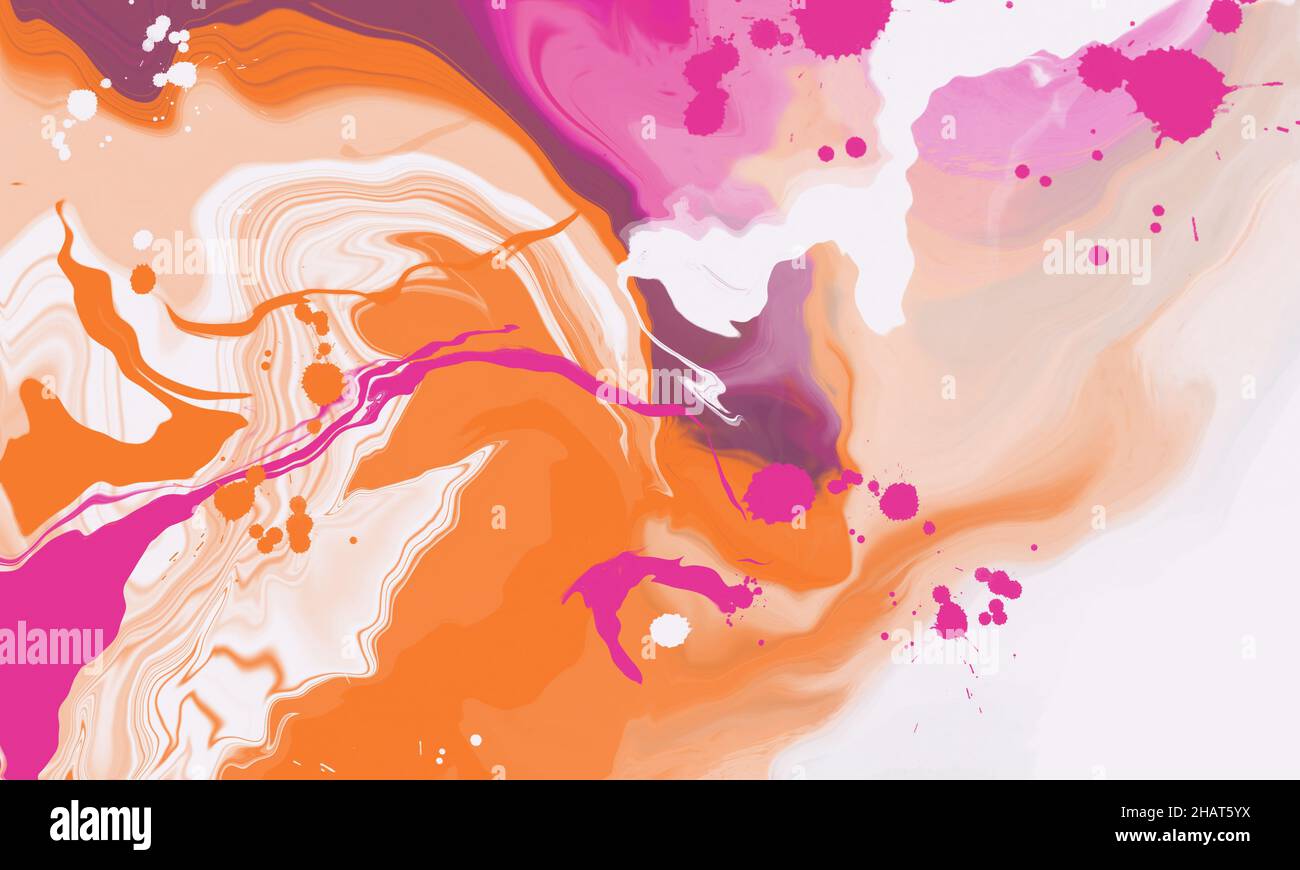 abstract colorful oil painting liquid background and wallpaper Stock Photo