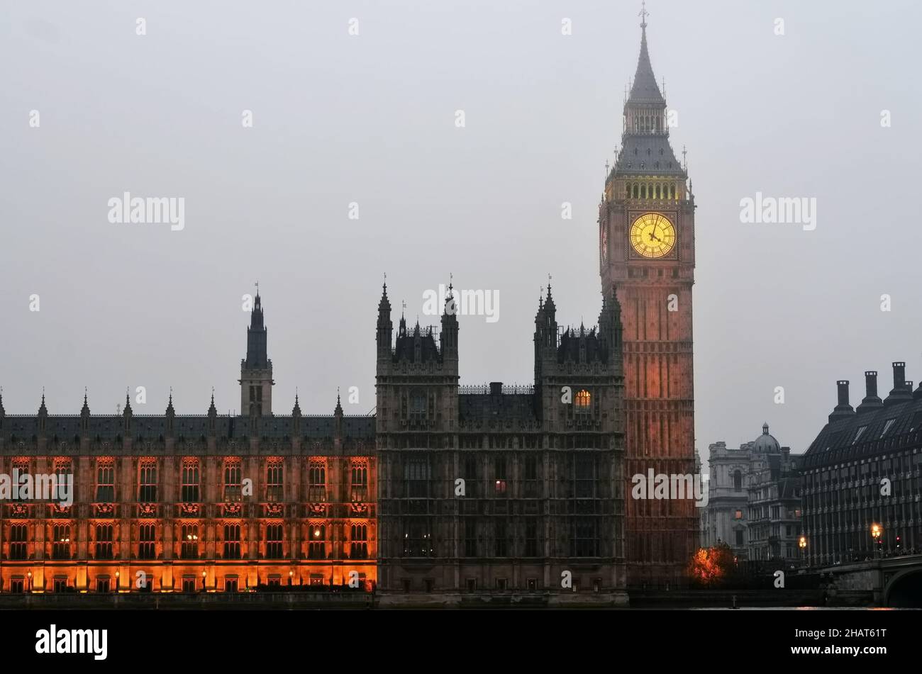Palace of Westminster, home of the British Parliament,Houses of Parliament Stock Photo