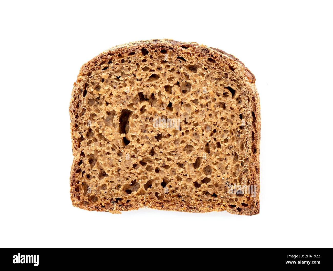 Slice of a grain bread isolated on white Stock Photo - Alamy