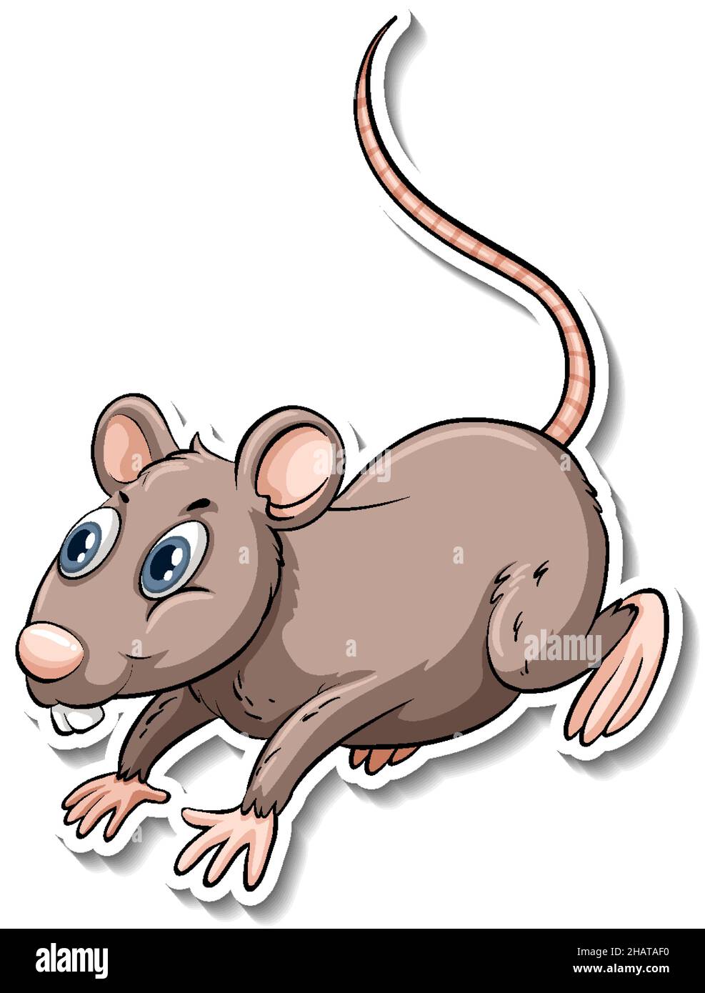 A rat animal cartoon sticker illustration Stock Vector Image & Art Alamy
