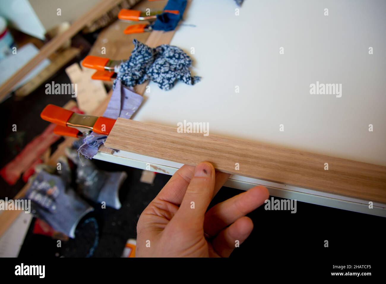 Do It Yourself Cabinets Construction Stock Photo