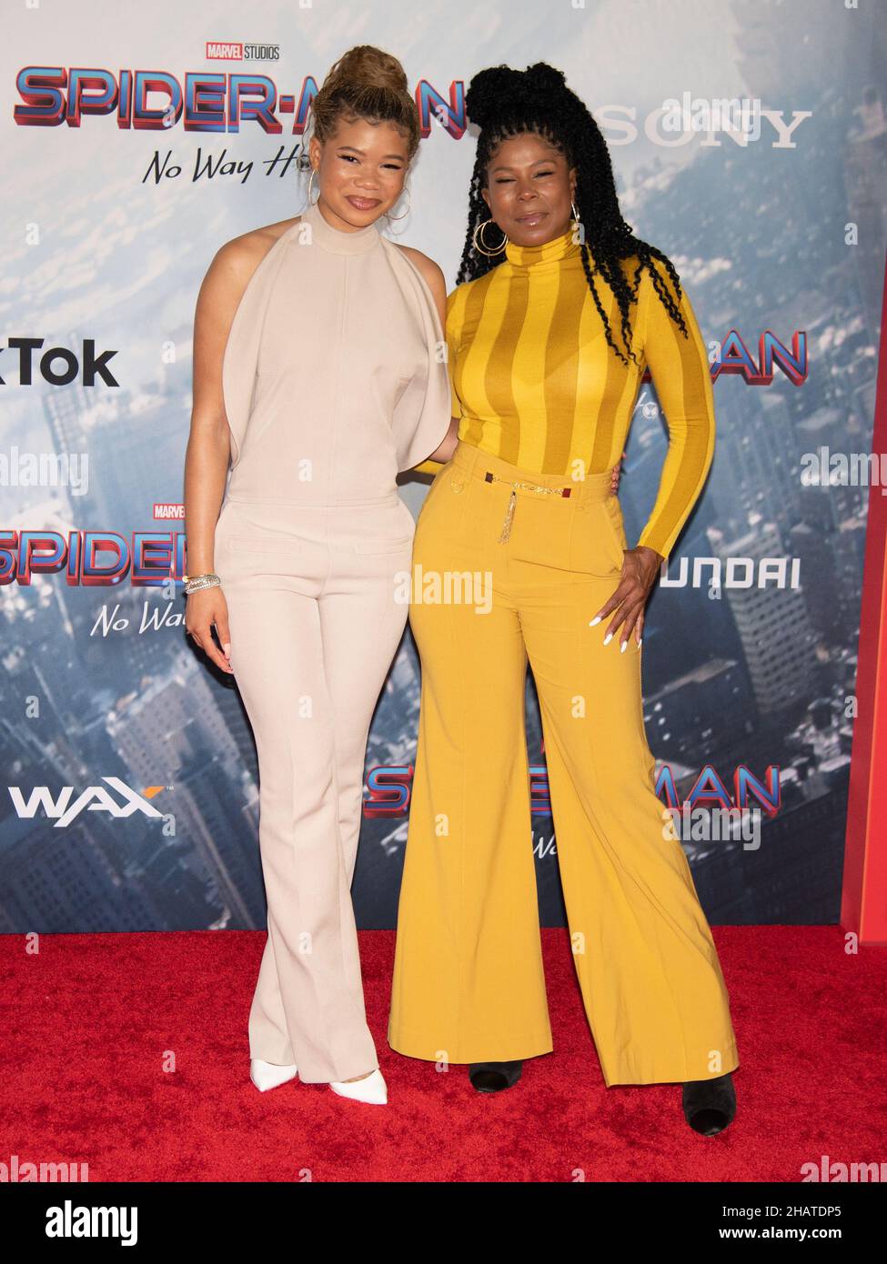 13 December 2021 - Los Angeles, California - Storm Reid and mother