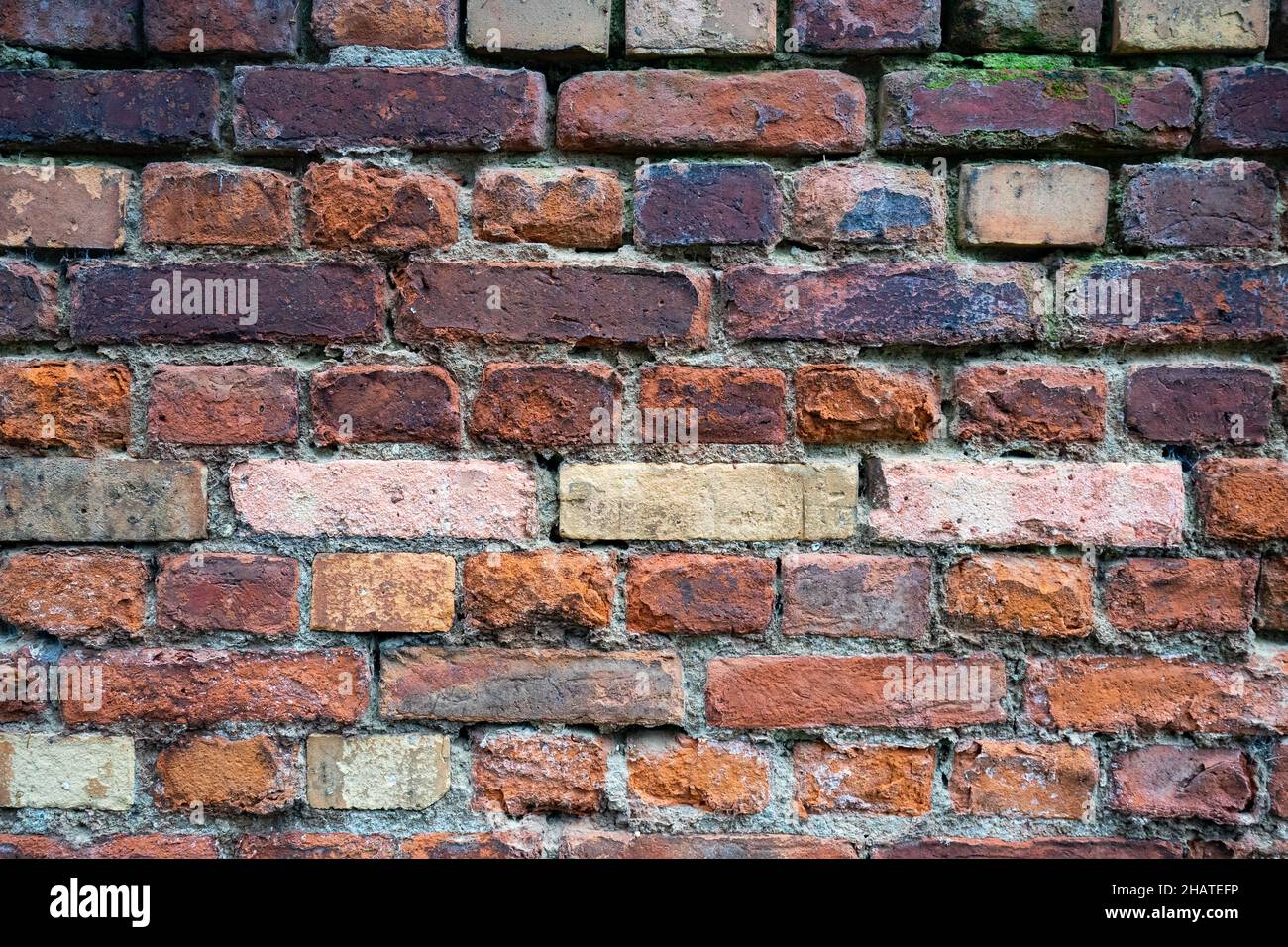 a Wall from old bricks Stock Photo