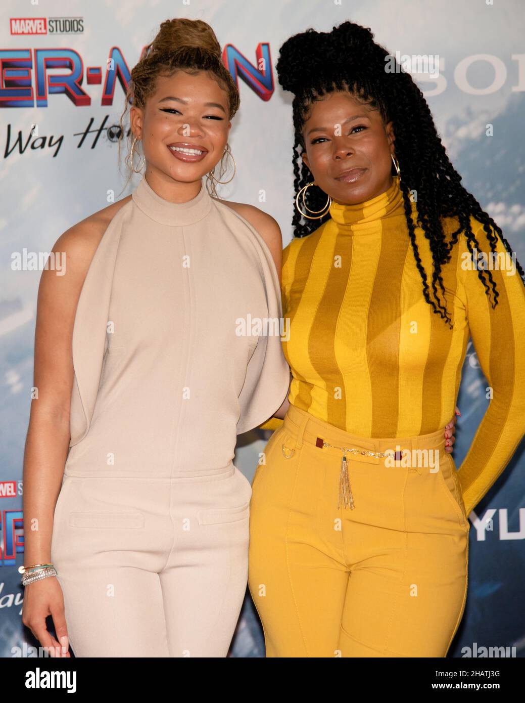 December 13, 2021, Westwood, California, USA: Storm Reid and mother ...