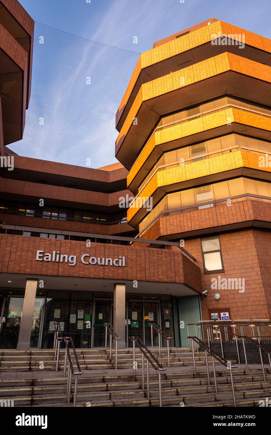 Ealing Council building,  on Ealing Broadway, London borough of Ealing, London, England, UK Stock Photo