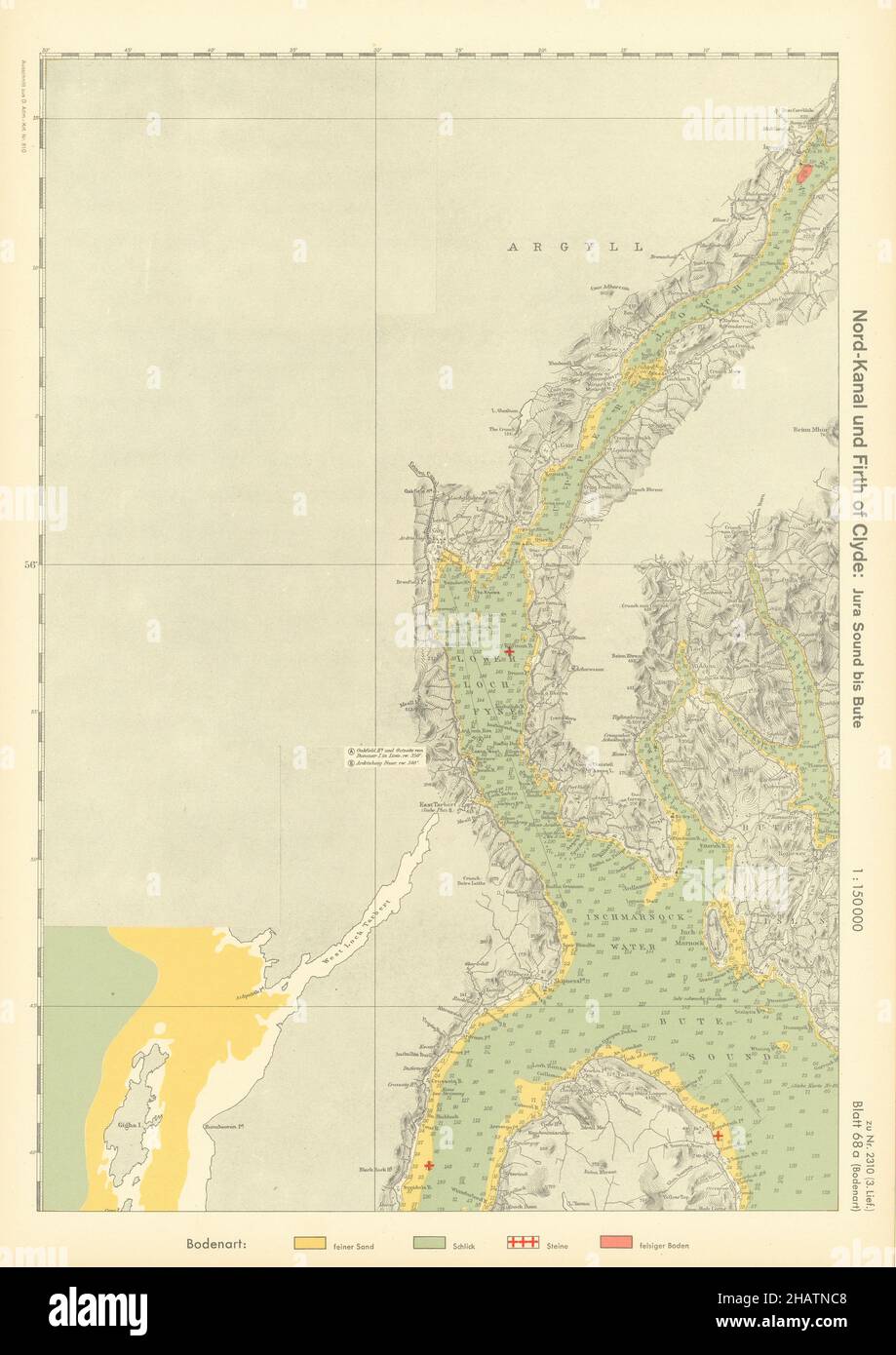 1940 firth of clyde map hi-res stock photography and images - Alamy