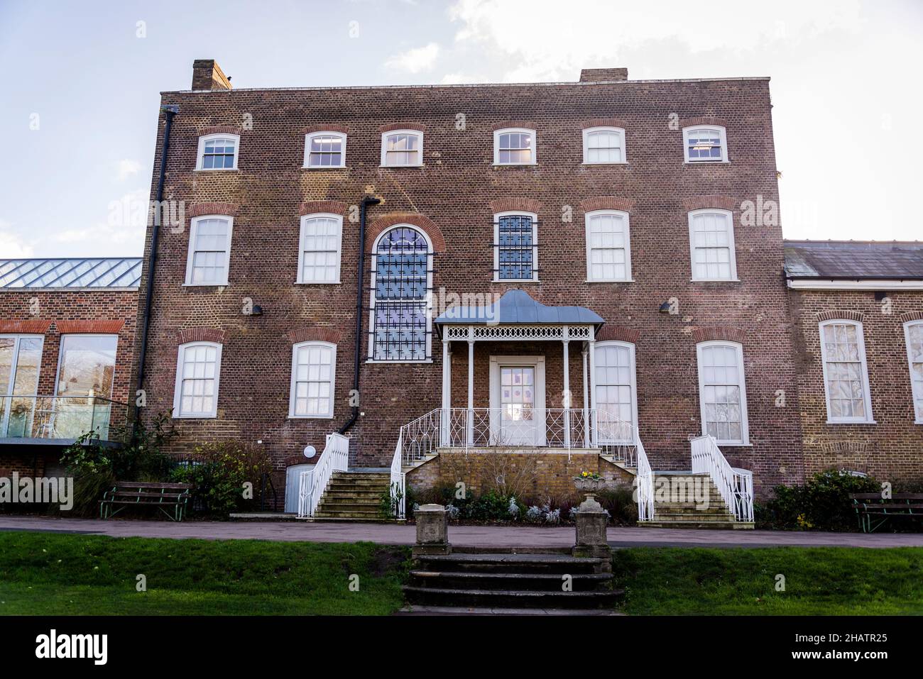 Garden side of the William Morris Gallery, a house celebrating