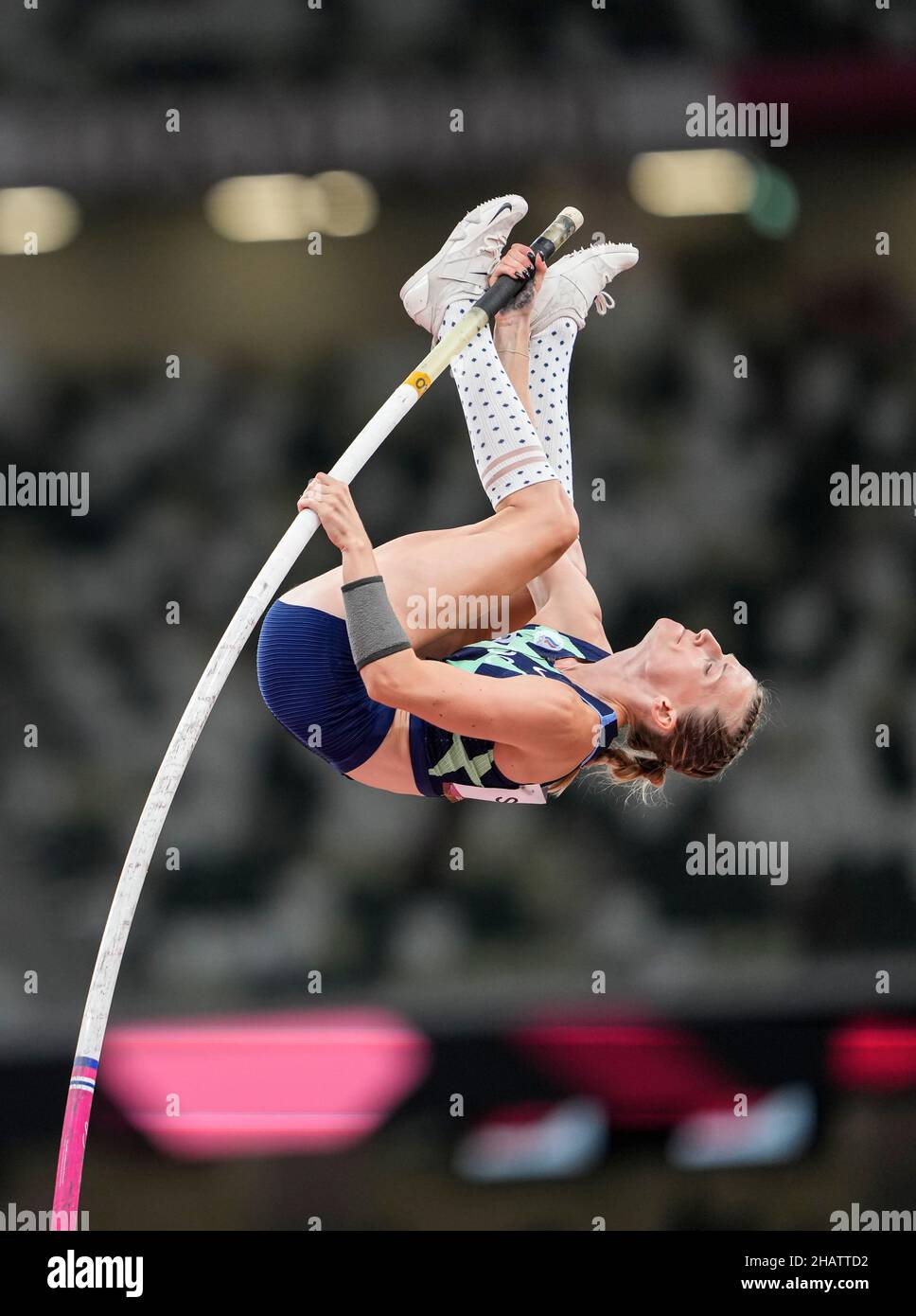 Anzhelika Sidiorova participating in the Tokyo 2020 Olympics in the ...