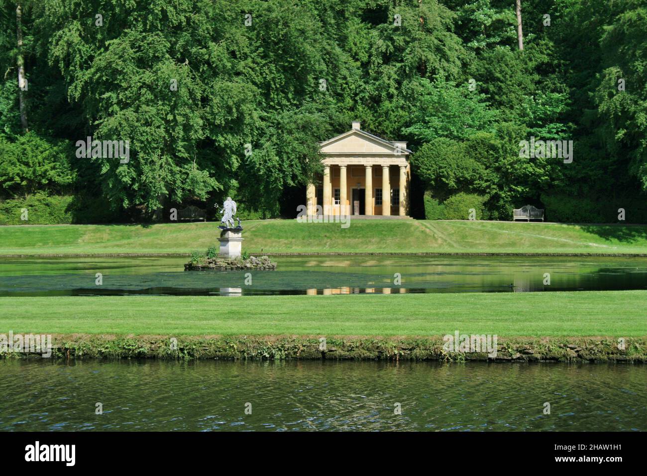 Studley Royal Water Gardens - England Stock Photo