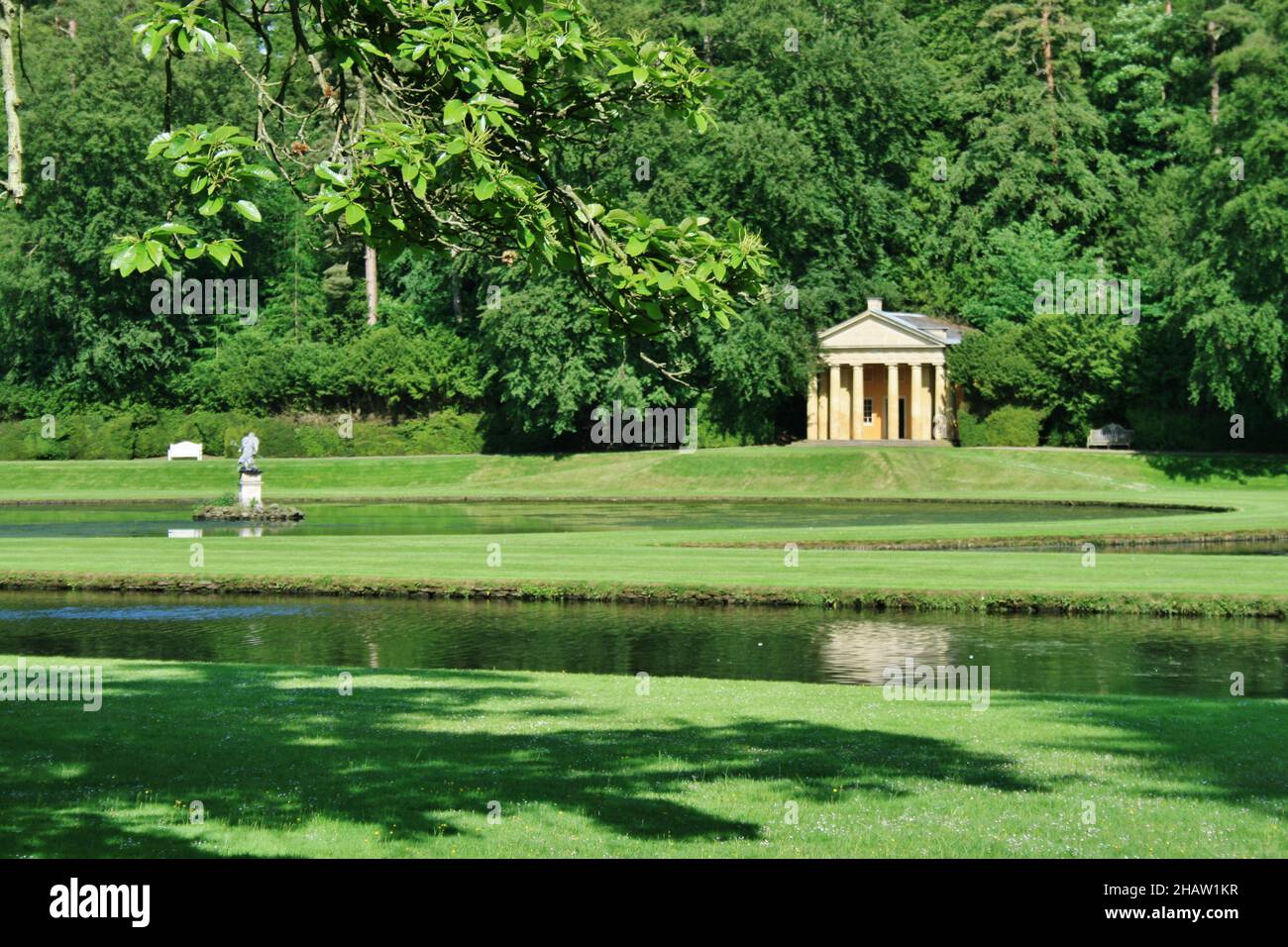 Studley Royal Water Gardens England Stock Photo Alamy