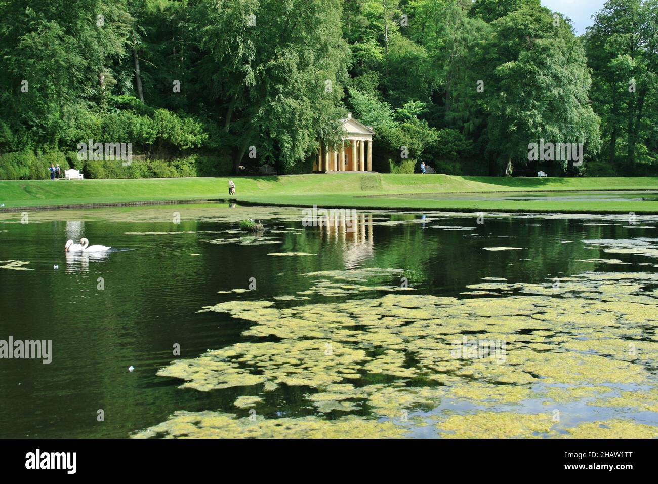 Studley Royal Water Gardens - England Stock Photo