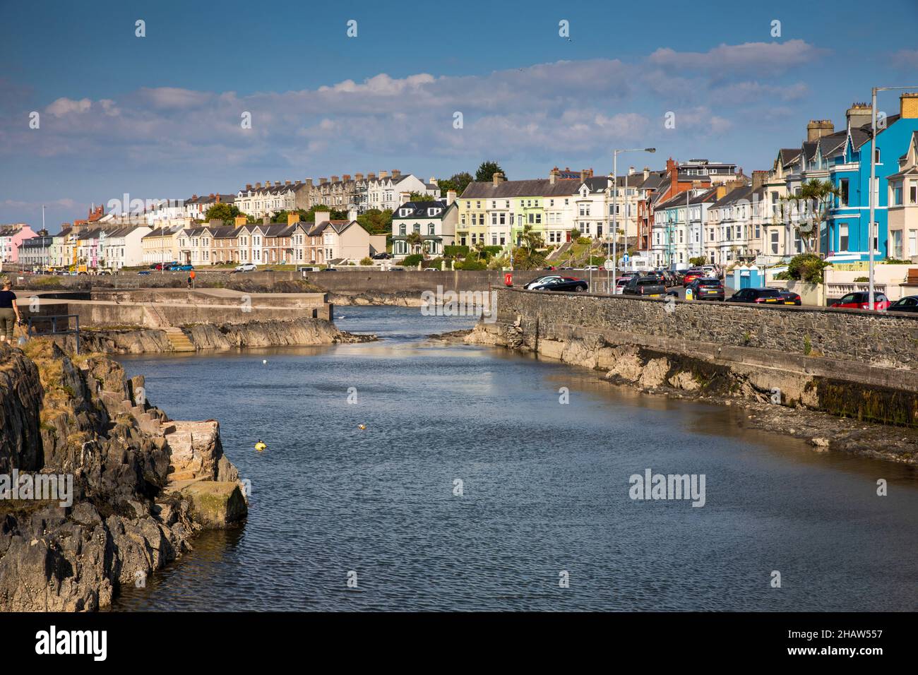 UK Northern Ireland, Co Down, Bangor, Seacliff Road, seafront houses