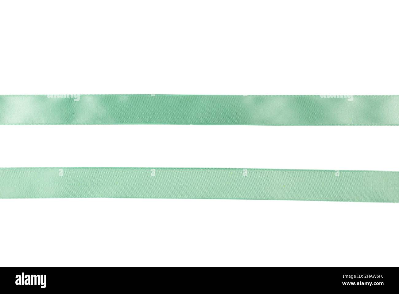 Light green ribbon isolated on white background Stock Photo Alamy