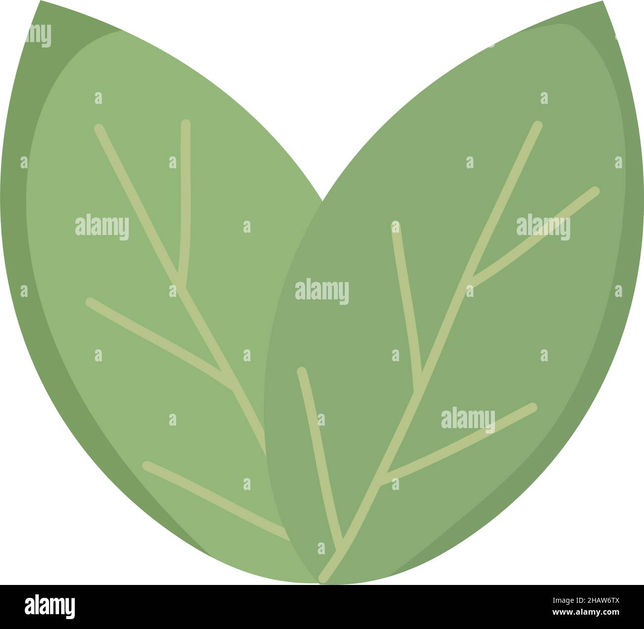 green leaves icon on white background Stock Vector Image & Art - Alamy