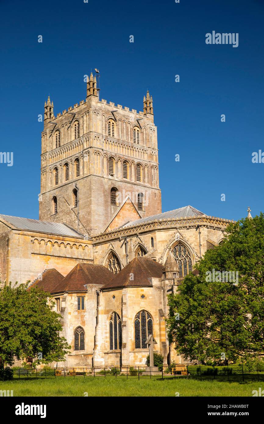 UK, England, Gloucestershire, Tewkesbury, Abbey Church Stock Photo
