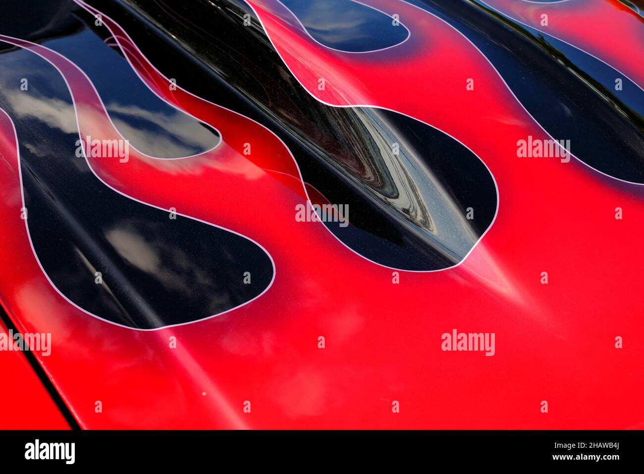 Paint detail of a modern car, Province of Quebec, Canada Stock Photo