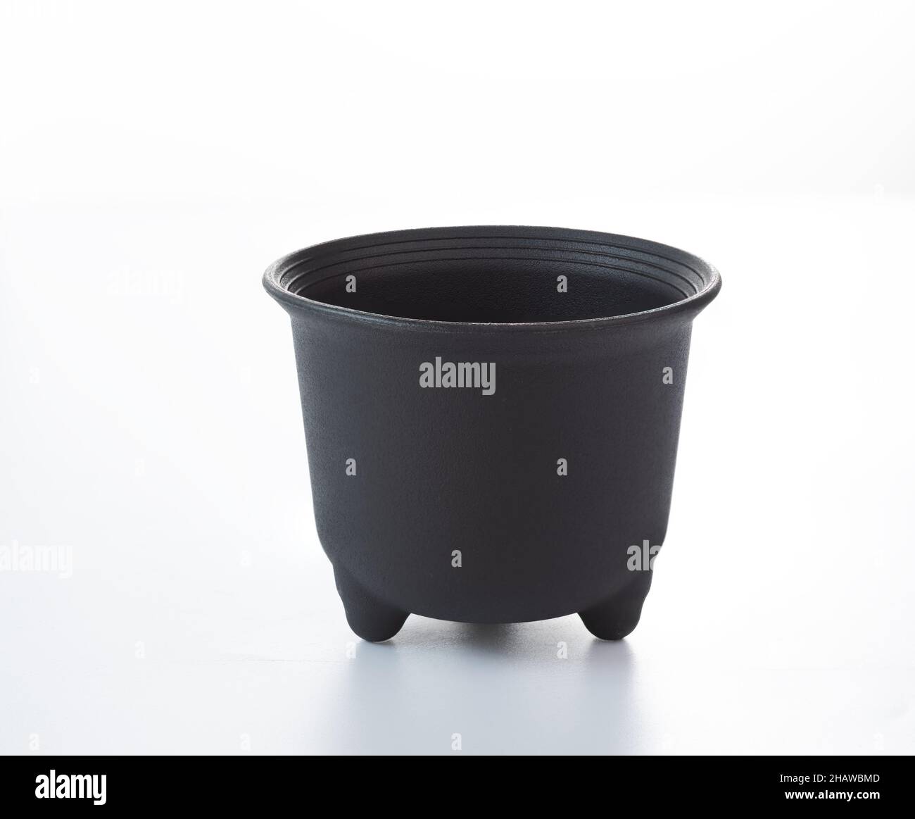 Black flower pot isolated on white background Stock Photo Alamy