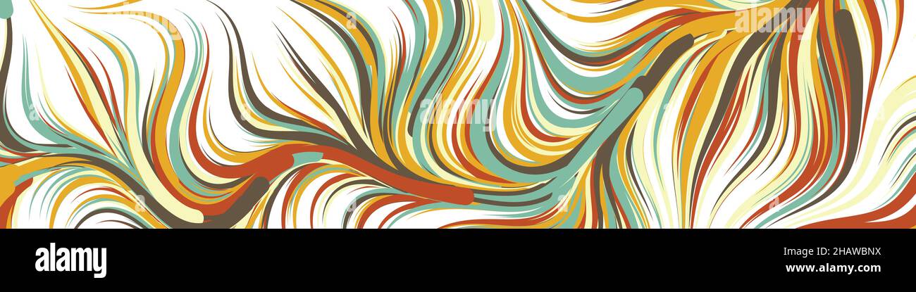 Abstract Perlinnoise Geometrical generative computational art illustration Stock Vector