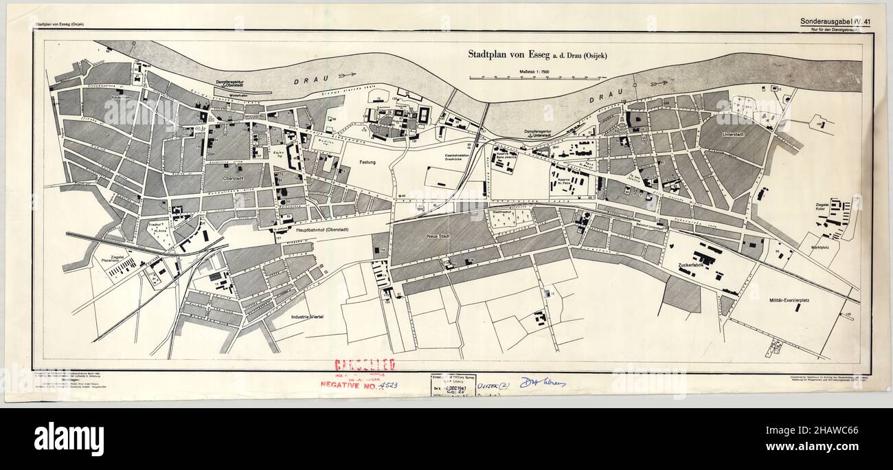 Map of osijek hi-res stock photography and images - Alamy