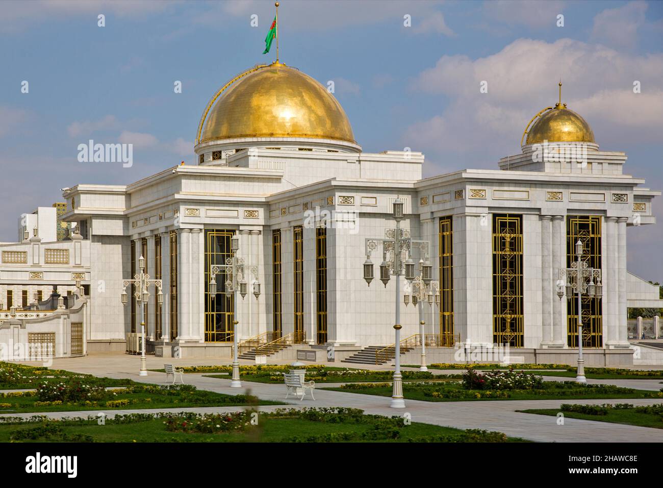 Presidential Palace, Ashgabat, Turkmenistan, Ashgabat, Turkmenistan Stock Photo