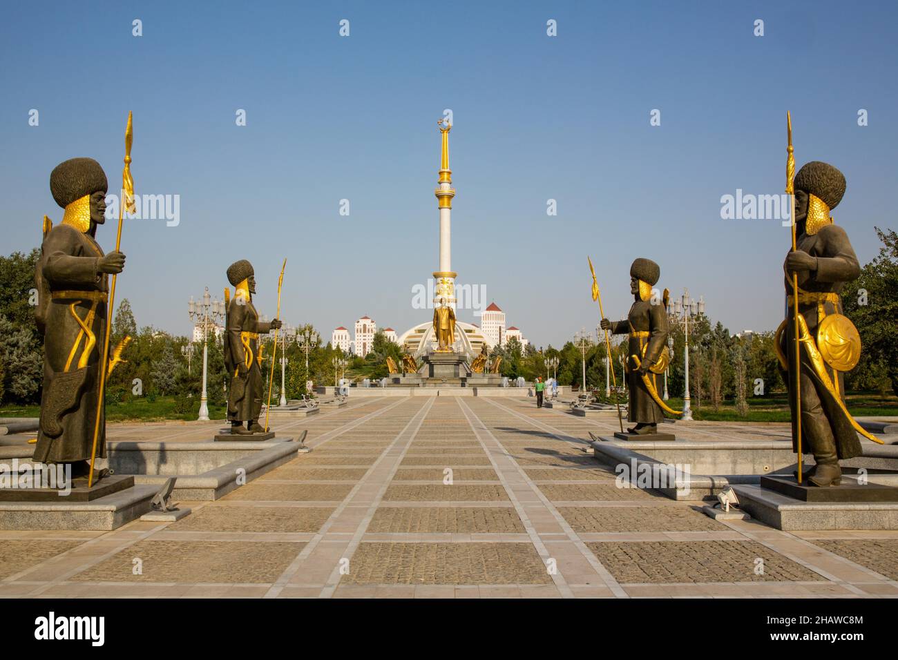 Independence Monument, Ashgabat, Turkmenistan, Ashgabat, Turkmenistan Stock Photo