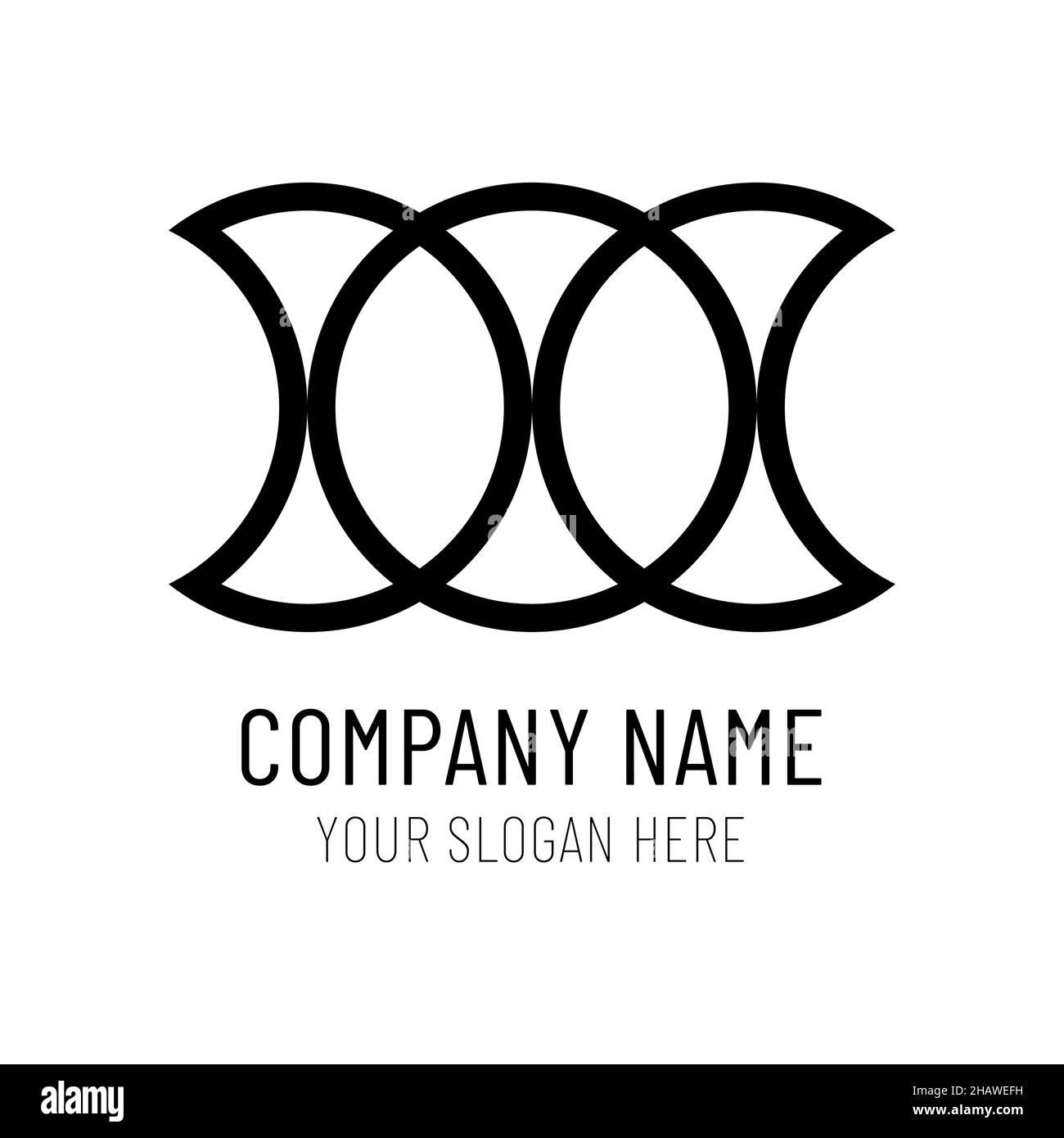 Circle chain icon on a white background Stock Vector Image & Art - Alamy