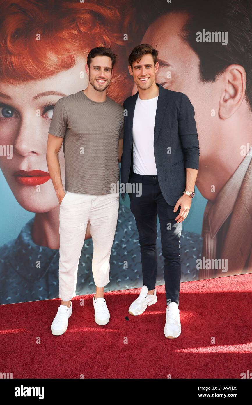 December 15, 2021: JORDAN and ZAC STENMARK attending the 'Being The Ricardos' Australian Premiere at Hayden Orpheum Picture Palace on December 15, 2021 in Sydney, NSW Australia  (Credit Image: © Christopher Khoury/Australian Press Agency via ZUMA  Wire) Stock Photo