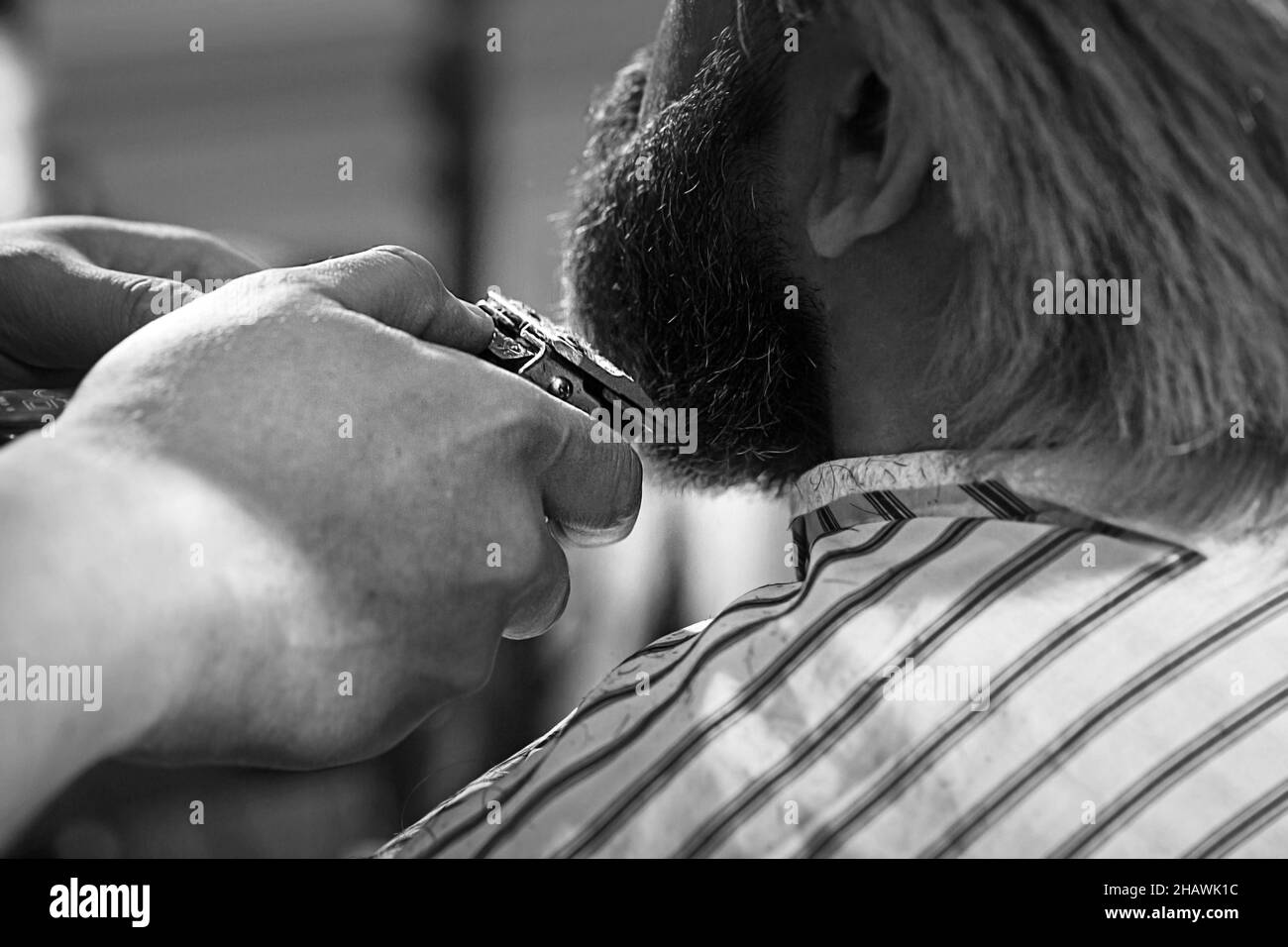 Boy shaving Black and White Stock Photos & Images Alamy
