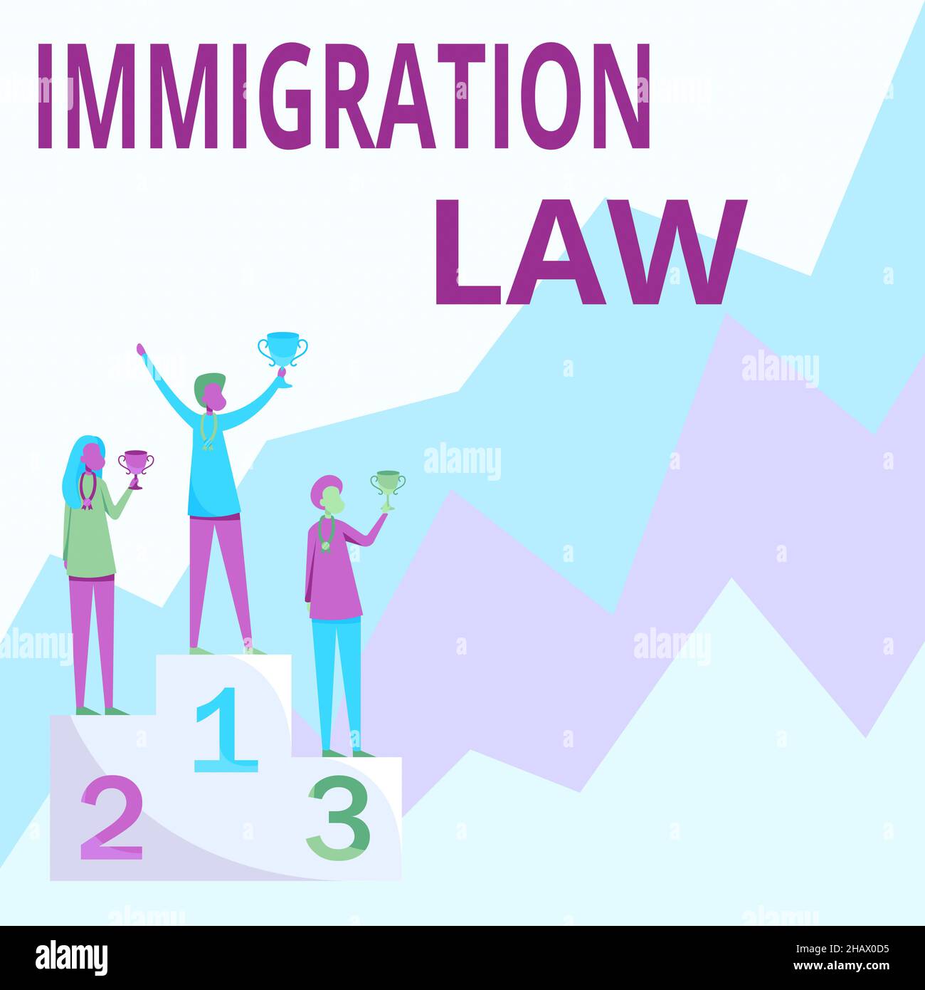 Handwriting text Immigration Law. Concept meaning Emigration of a ...