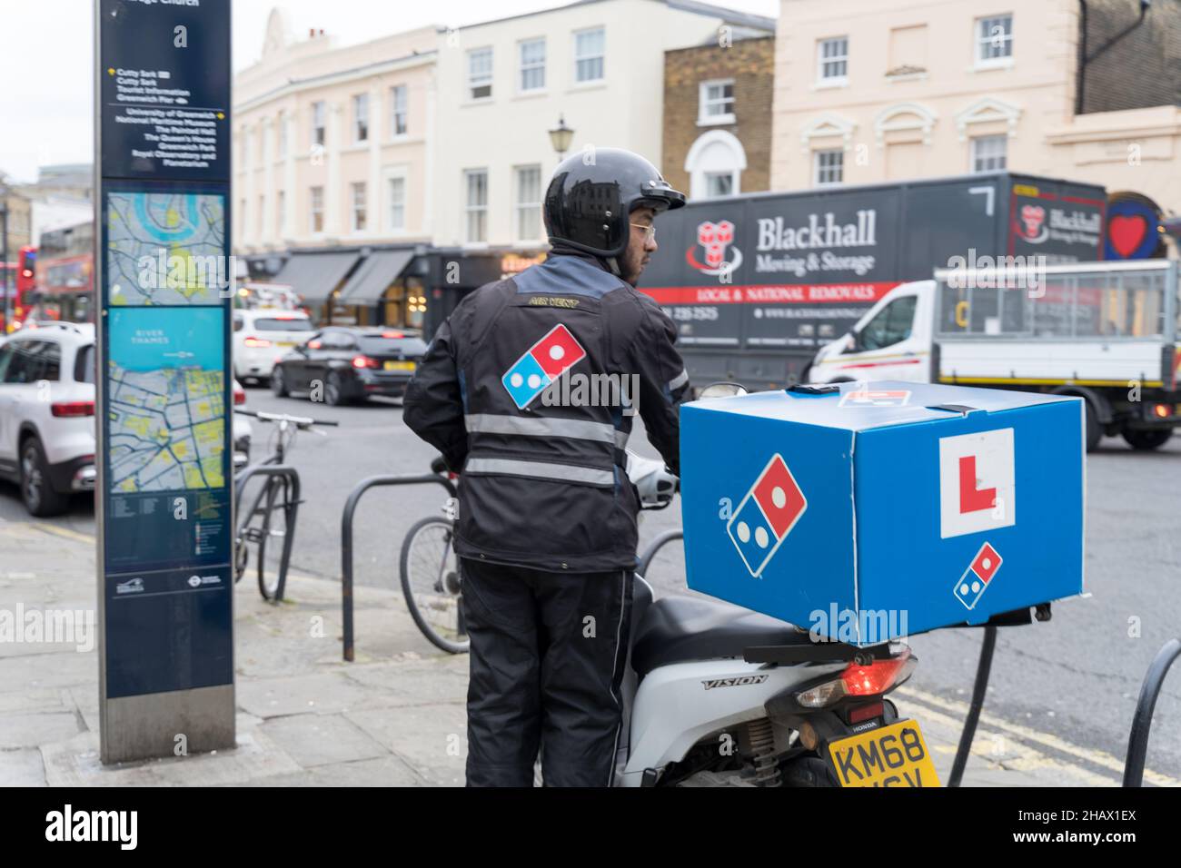 Domino pizza delivery Stock Photo Alamy