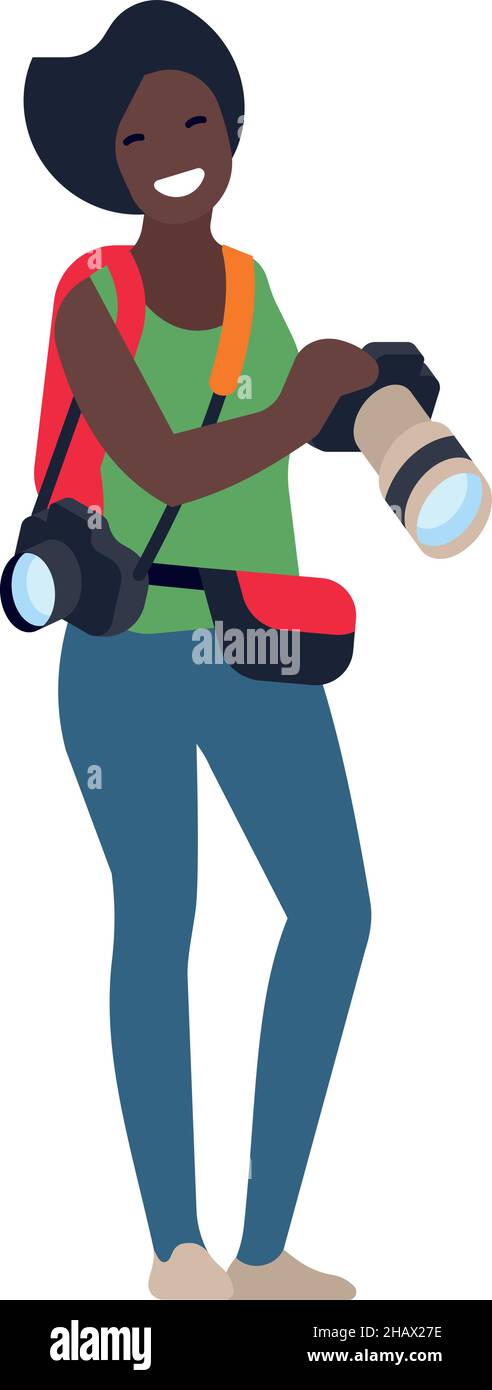 Beautiful young woman posing for camera Stock Vector Images - Alamy