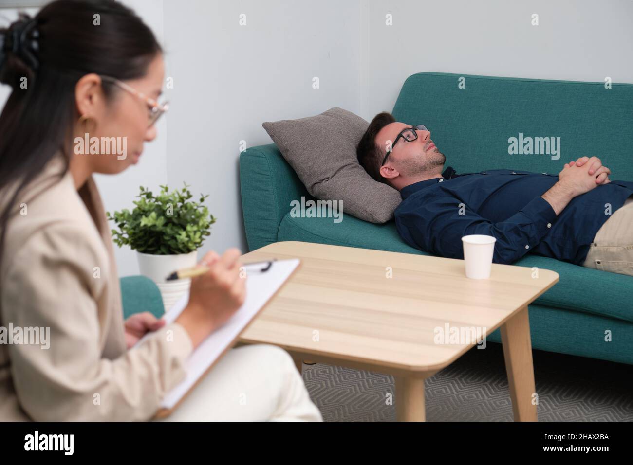 Treatment interview hi-res stock photography and images - Alamy