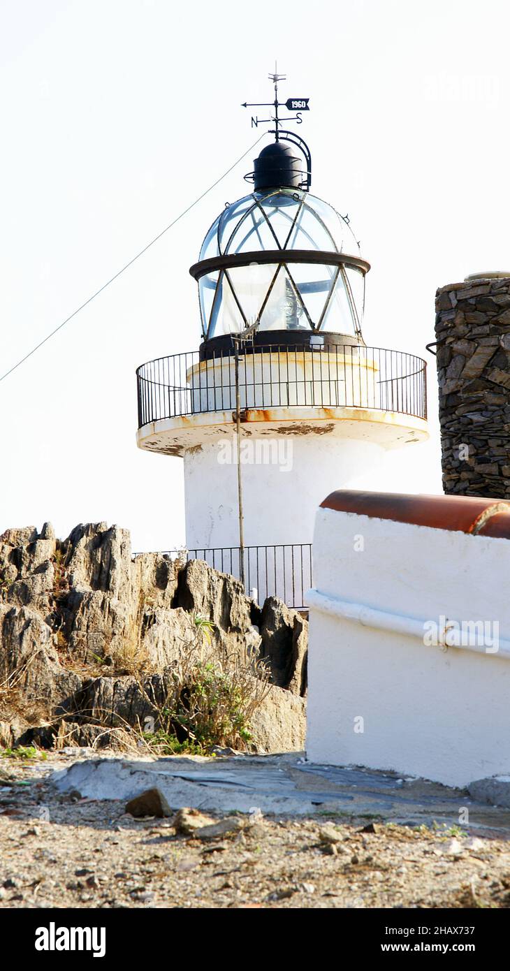 Cap de Creus lighthouse, Girona, Costa Brava, Catalunya, Spain, Europe