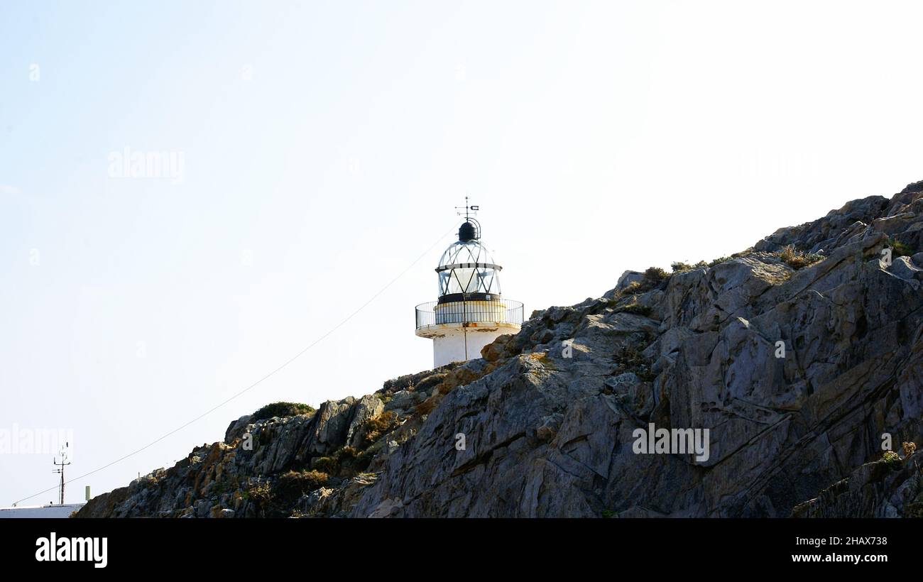 Cap de Creus lighthouse, Girona, Costa Brava, Catalunya, Spain, Europe