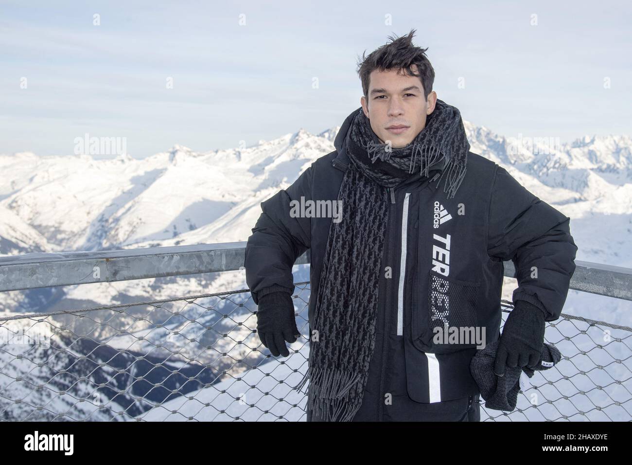 Sandor Funtek attending the Breakfast at L'Aiguille Rouge (3260 meters high) as part of the 13th Les Arcs Film Festival in Bourg Saint Maurice, France on December 15, 2021. Photo by Aurore Marechal/ABACAPRESS.COM Stock Photo