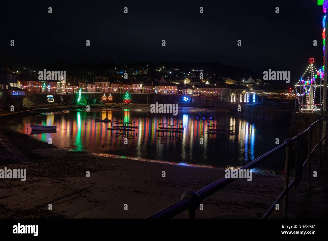 Mousehole,Cornwall,15th December 2021,People visit Mousehole to view