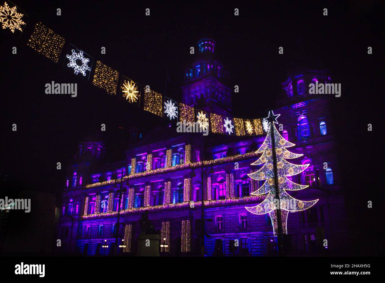 Christmas in square in Glasgow, with its pretty lights it really