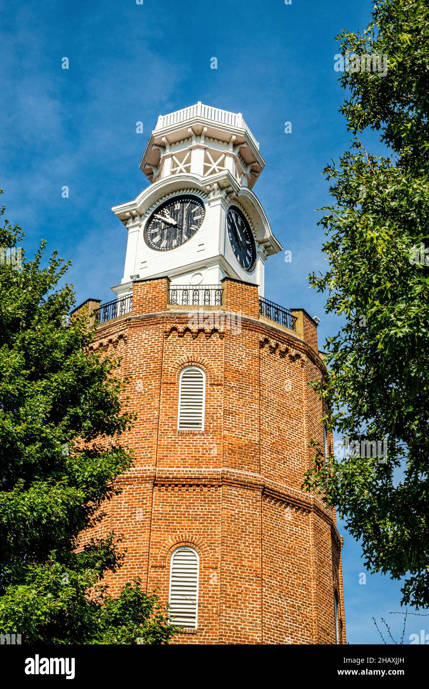 Clock Tower, East 2nd Street, Rome, Stock Photo Alamy