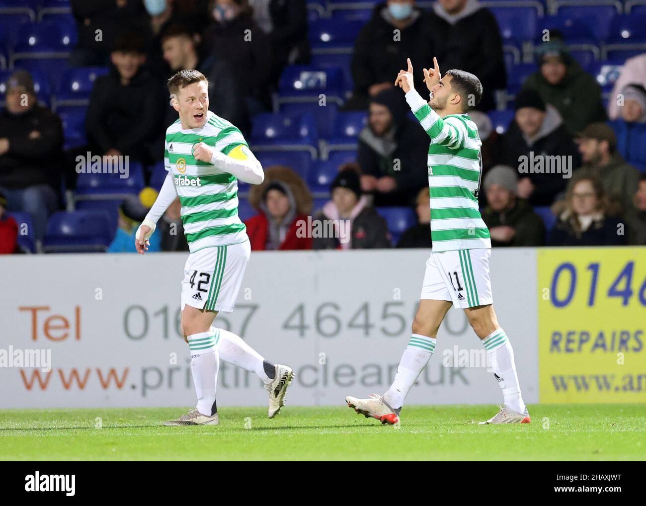 Celtic's Liel Abada celebrates scoring their side's first goal of