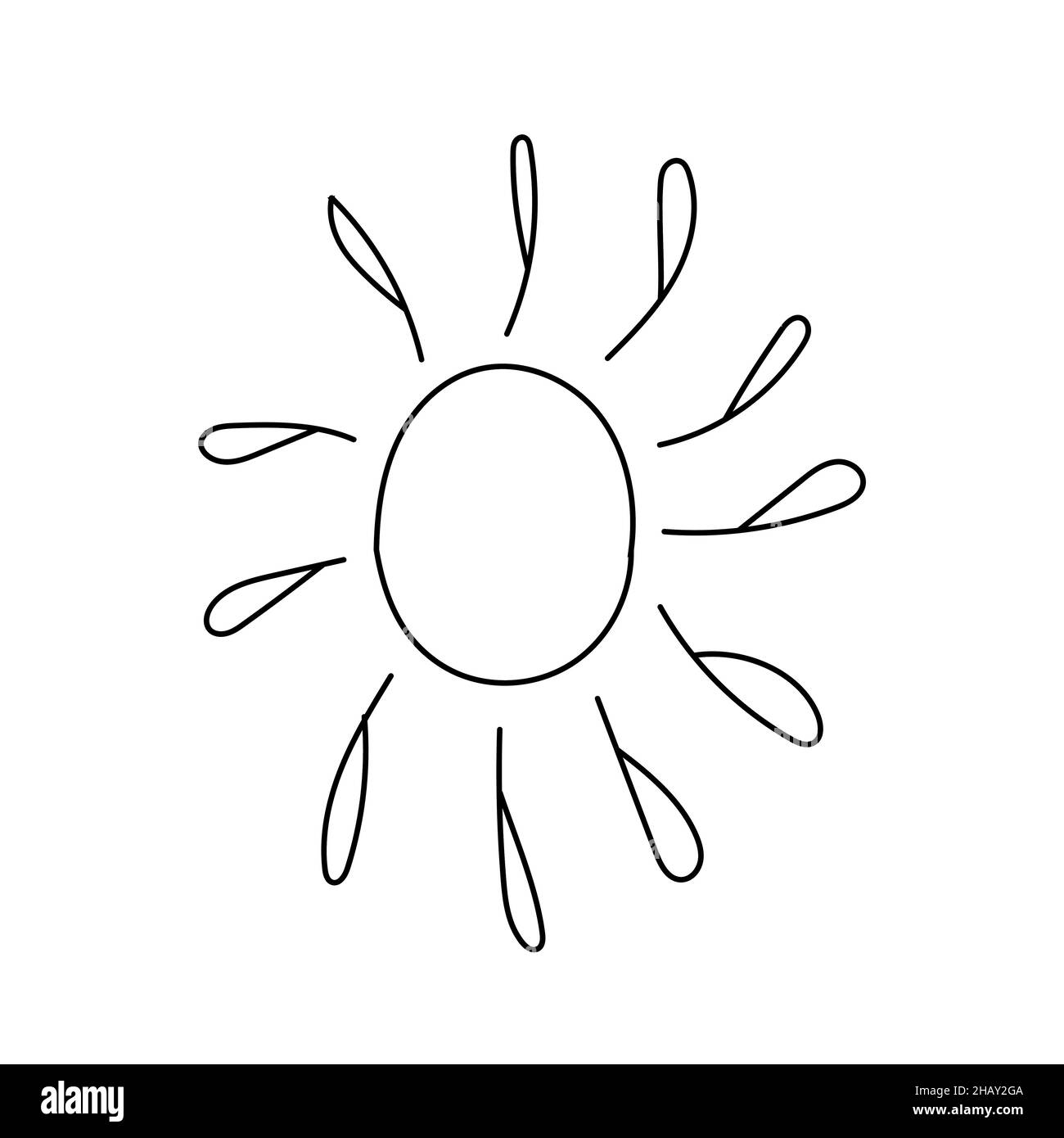 Icons of cloud and lightning on a white background Stock Vector