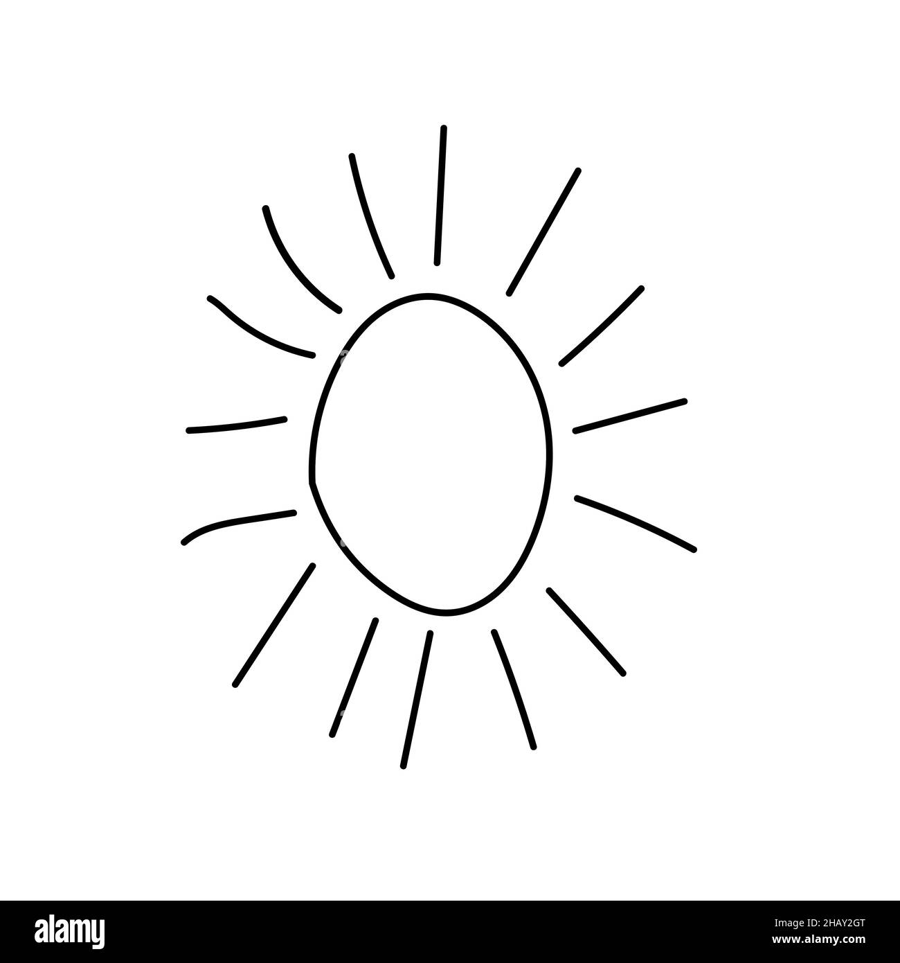 Icons of cloud and lightning on a white background Stock Vector