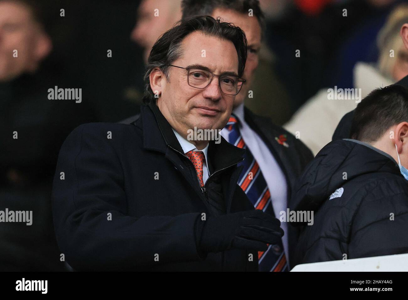 Simon Sadler owner of Blackpool is in attendance Stock Photo Alamy