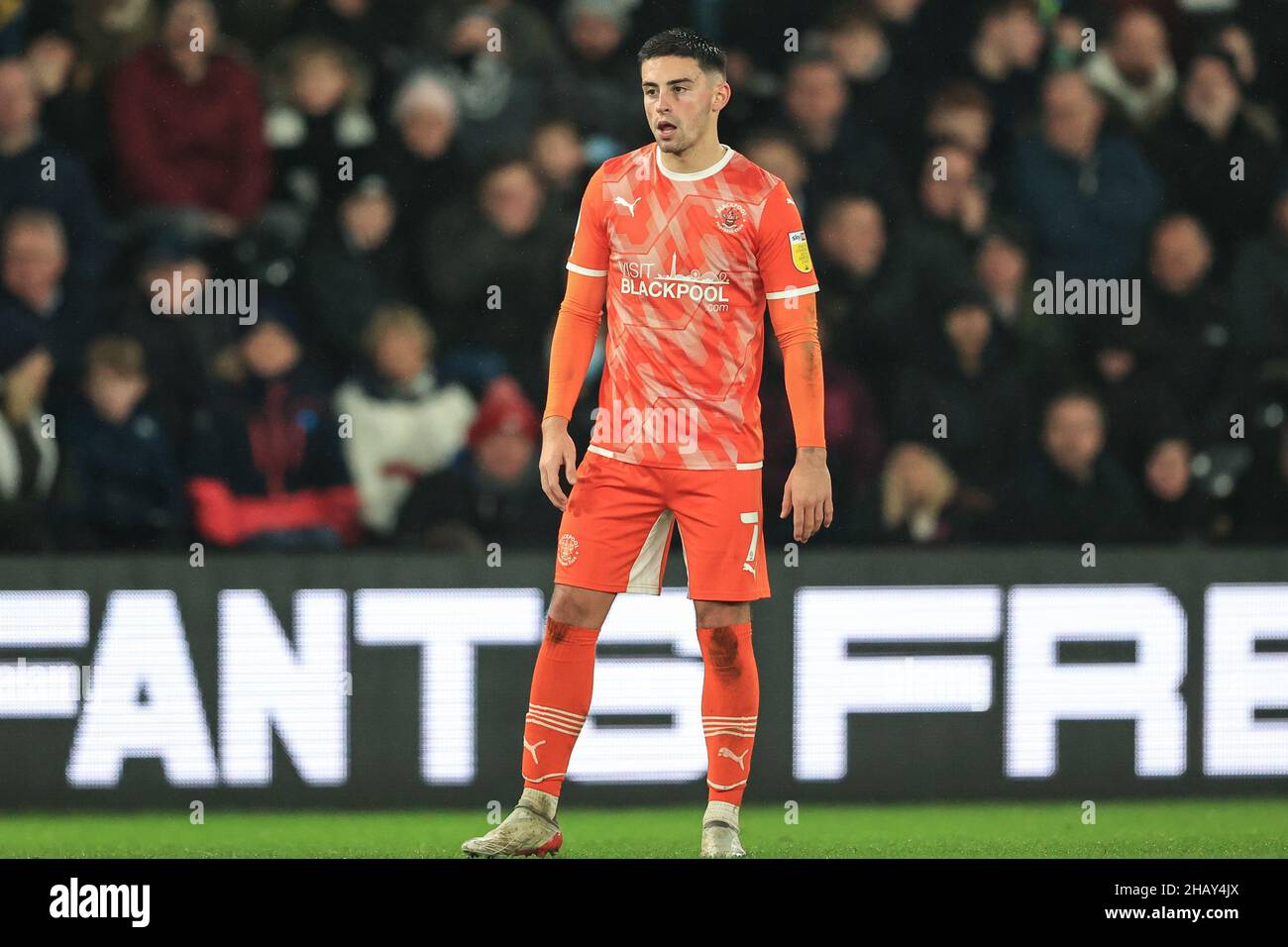 Owen Dale 7 0f Blackpool during the game Stock Photo Alamy