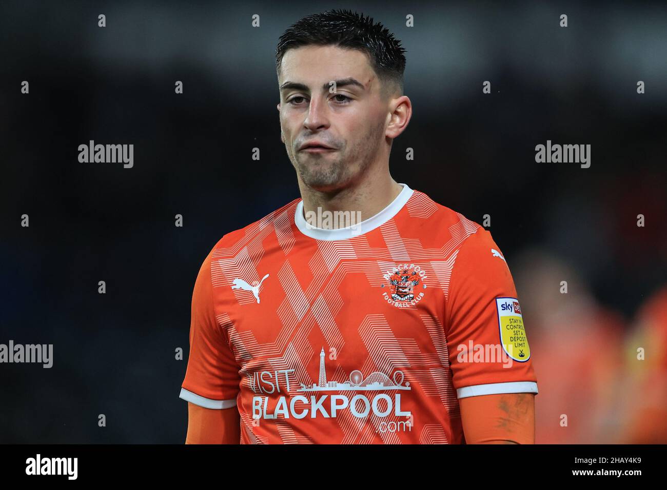 Owen Dale 7 0f Blackpool during the game Stock Photo Alamy