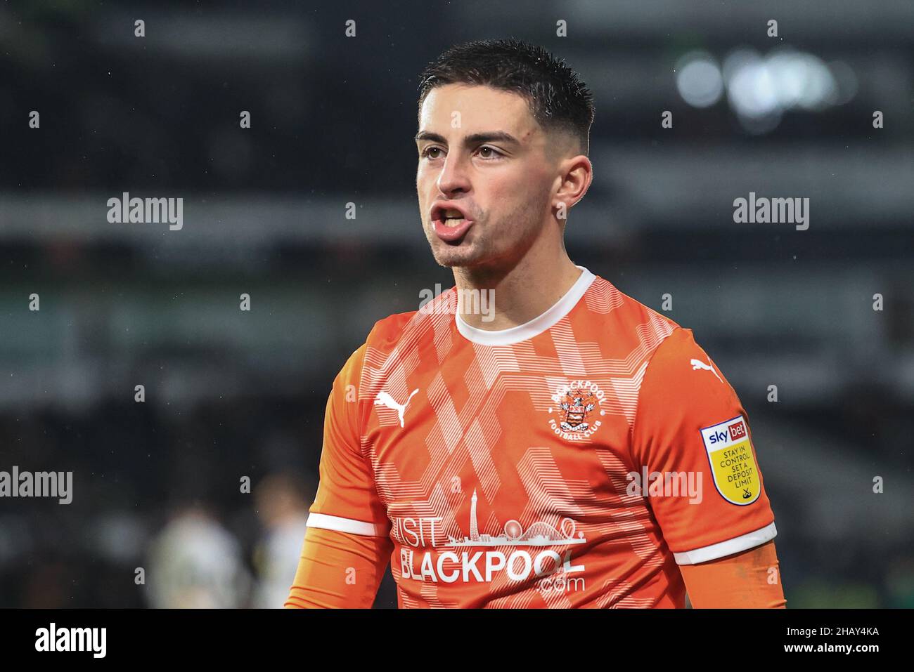 Owen Dale 7 0f Blackpool during the game Stock Photo Alamy