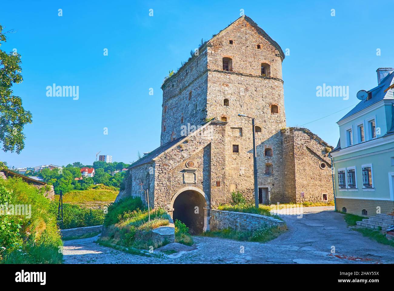 Walk through the medieval Wind Gate of preserved stone Stephen Bathory ...