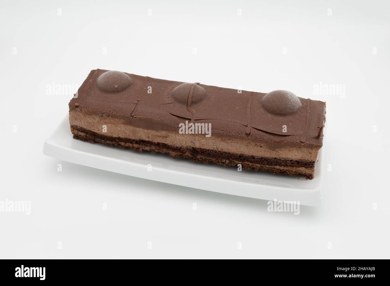 Chocolate kinder Cake Stock Photo - Alamy