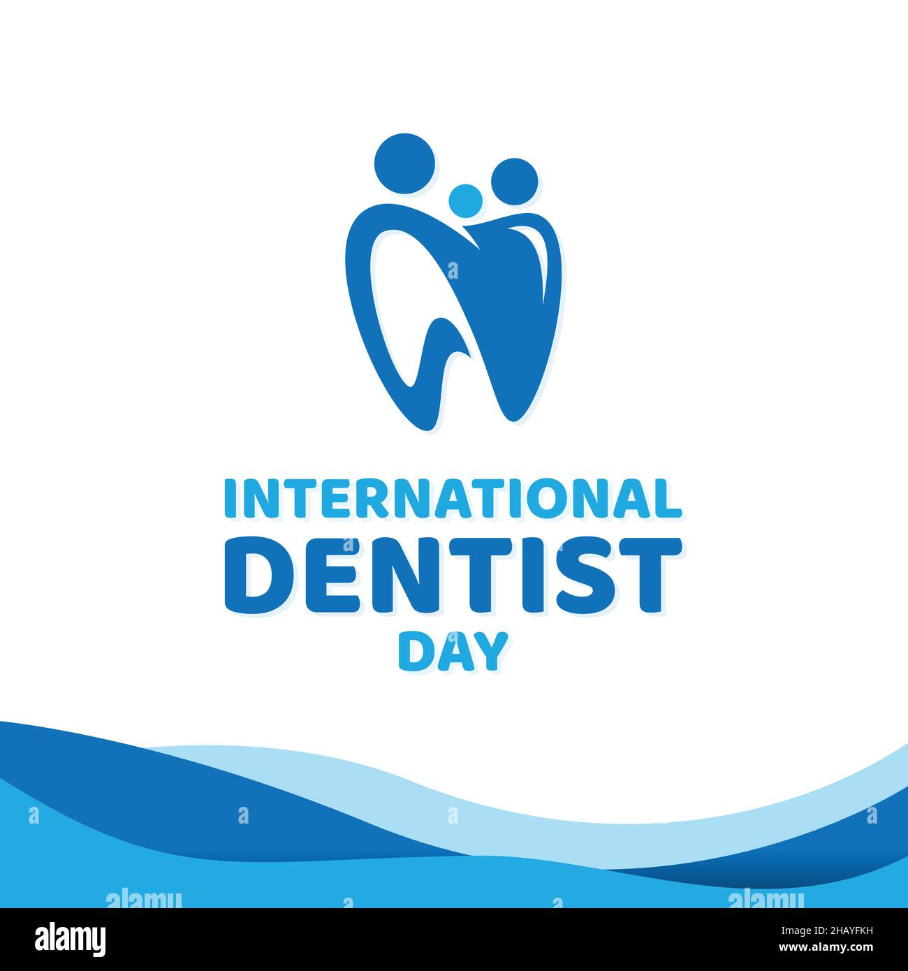 International Dentist Day letter vector design template. Vector